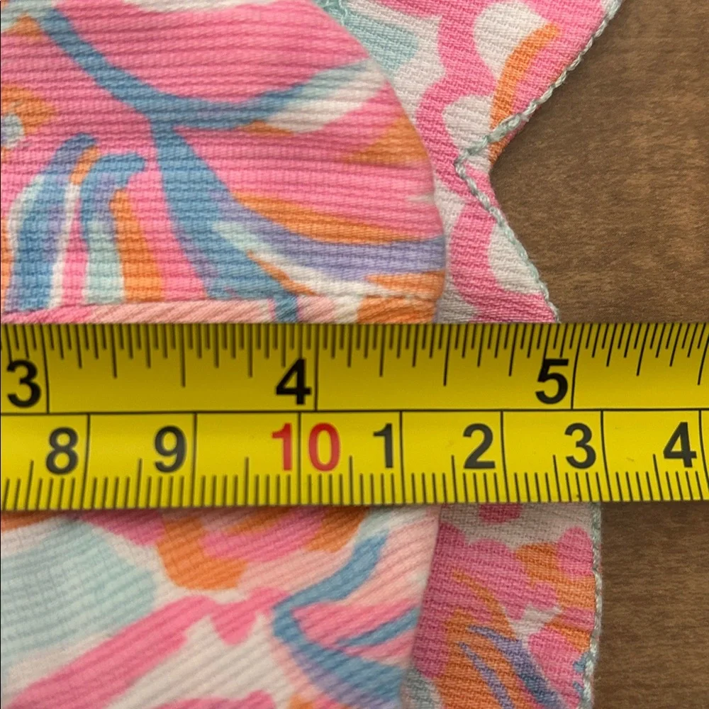 Lilly Pulitzer Pink Pout Bubbly Buttercup Scalloped Shorts Size 16 Resortwear II